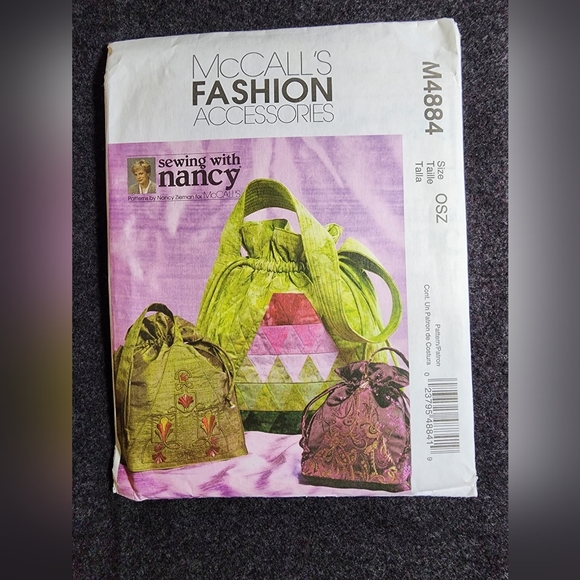 SEW13. Lot of 4 sewing purse/bag patterns - Picture 8 of 9